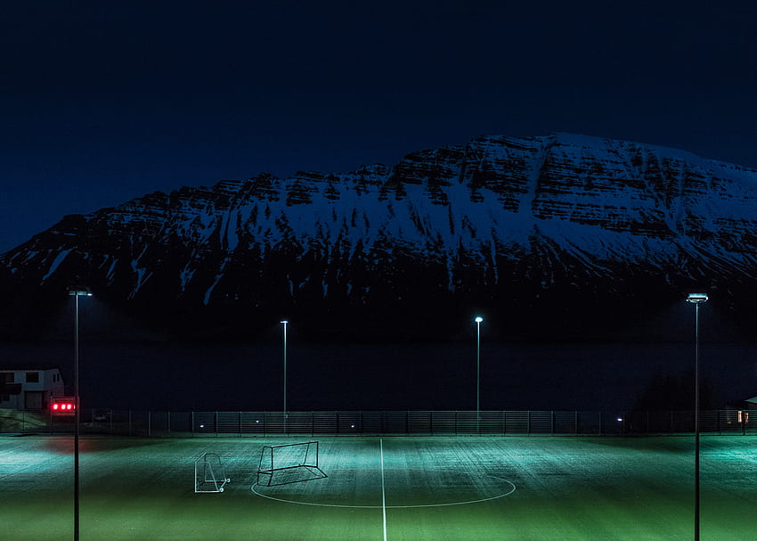 Sports, Night, Playground, Platform, Lawn, Football Field HD wallpaper
