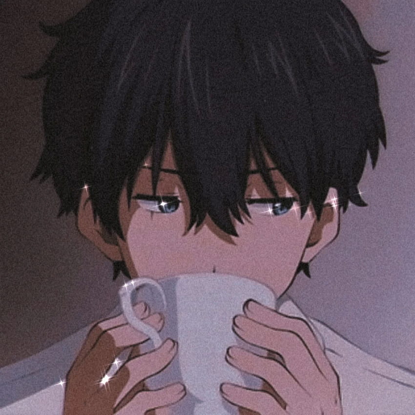 anime. anime icons boy. aesthetic anime icons. hyouka. hyouka icons.  houtarou oreki. oreki icons. dark anime icons.