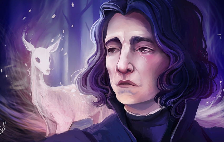 Art, Harry Potter, Severus Snape, By Ludmila Cera, Professor Severus Snape HD wallpaper