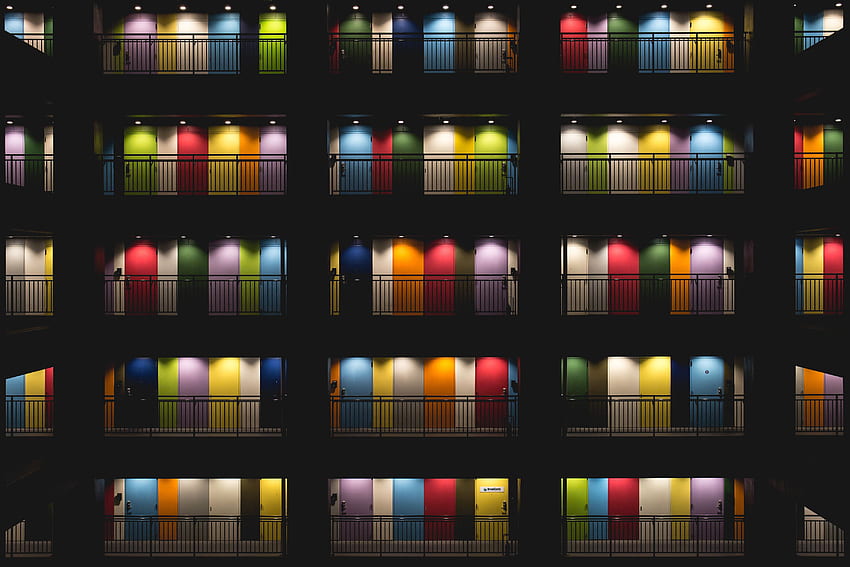 Dark, Multicolored, Motley, Japan, Doors, Door, Tokyo HD wallpaper