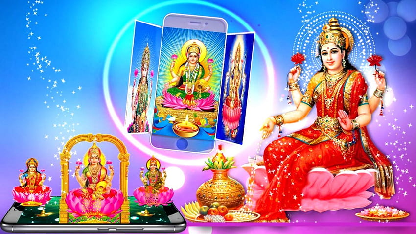 Goddess Lakshmi Devi Source - Laxmi Pooja HD wallpaper