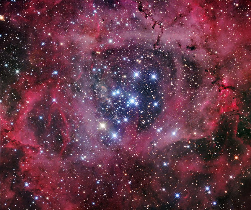 Nebulosa Roseta -, Galaxy Print fondo de pantalla