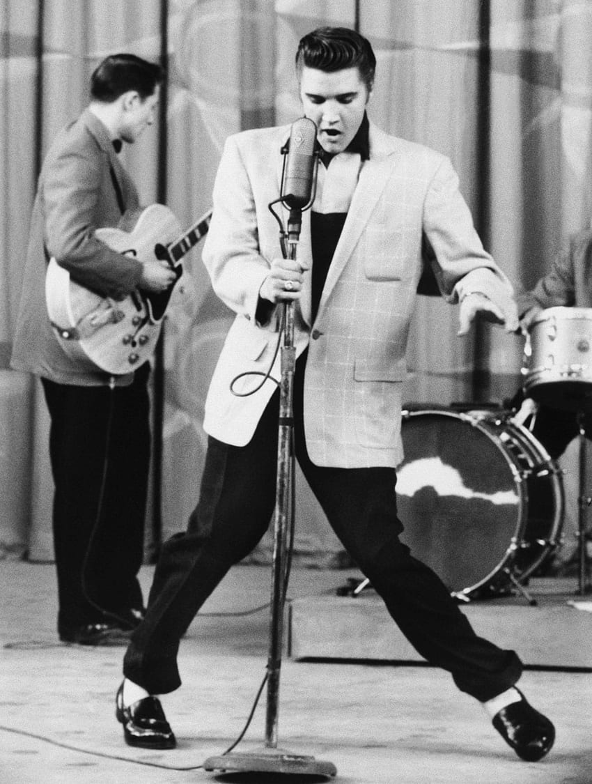 Elvis Presley en vivo fondo de pantalla del teléfono