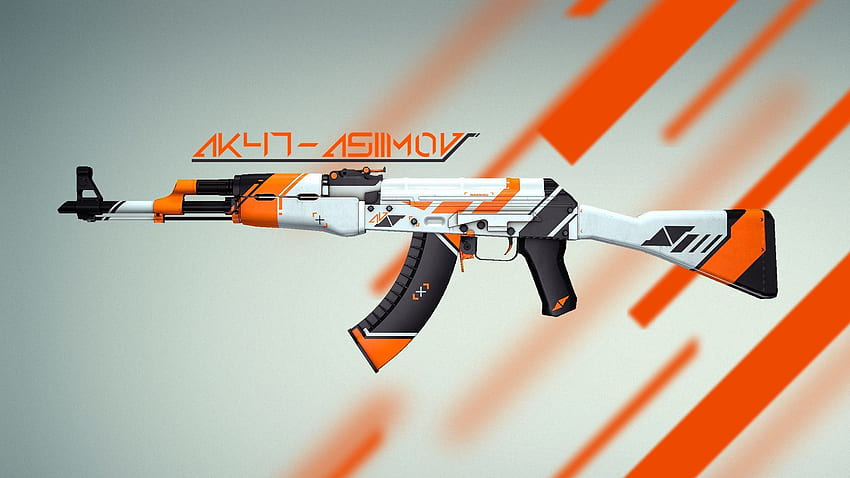 Download wallpaper counter strike, global offensive, awp, skin, cs:go,  asiimov, section weapon in resolution 1366x768