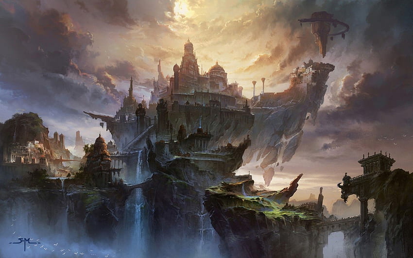 Castles fantasy art skies sky castle ming Abstract Fantasy HD wallpaper Pxfuel