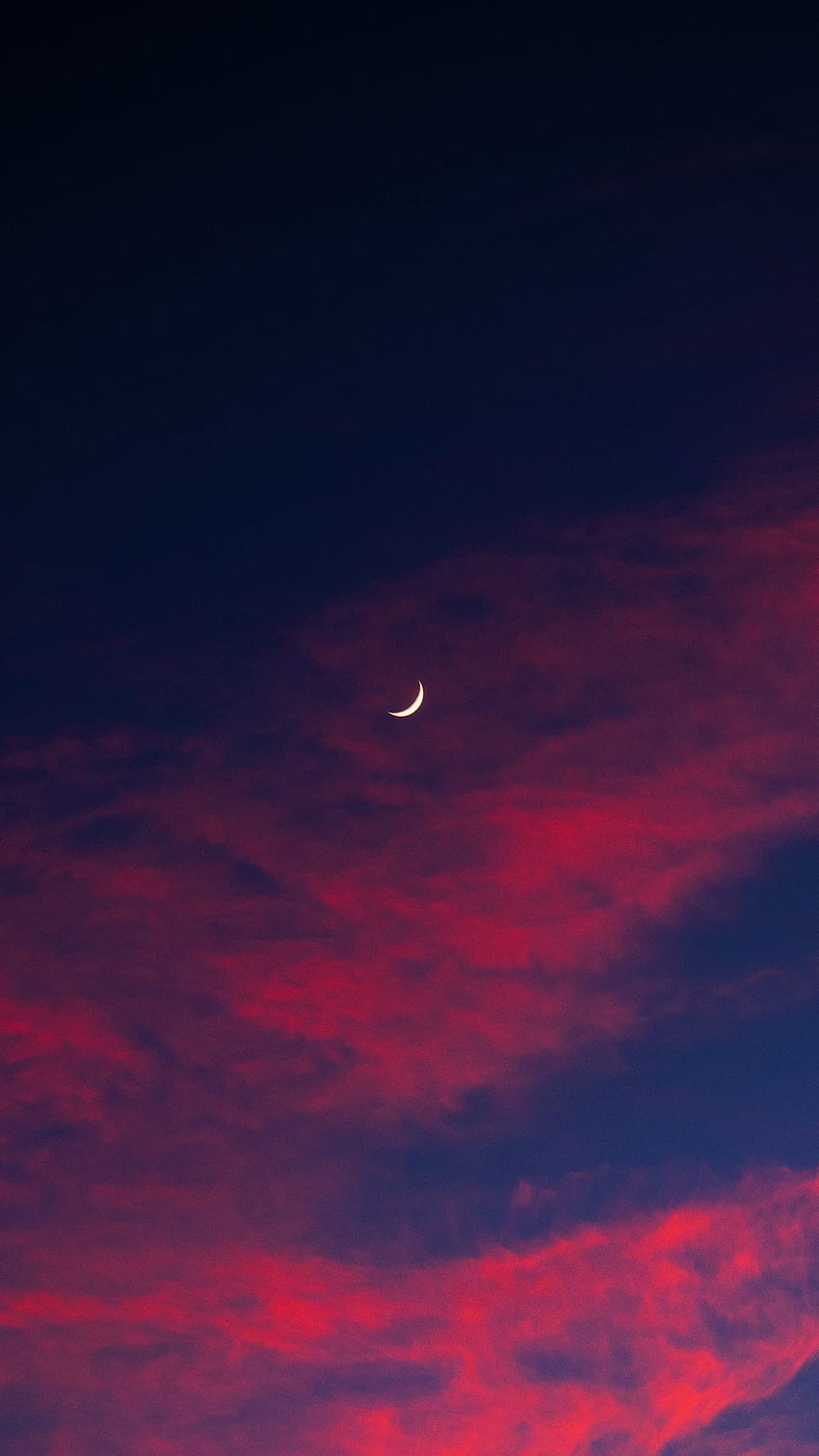 crescent moon sky clouds night [] for your , Mobile & Tablet. Explore Crescent Moon . Crescent Moon , Crescent Moon , Islam Crescent Moon, Clouds at Night HD phone wallpaper