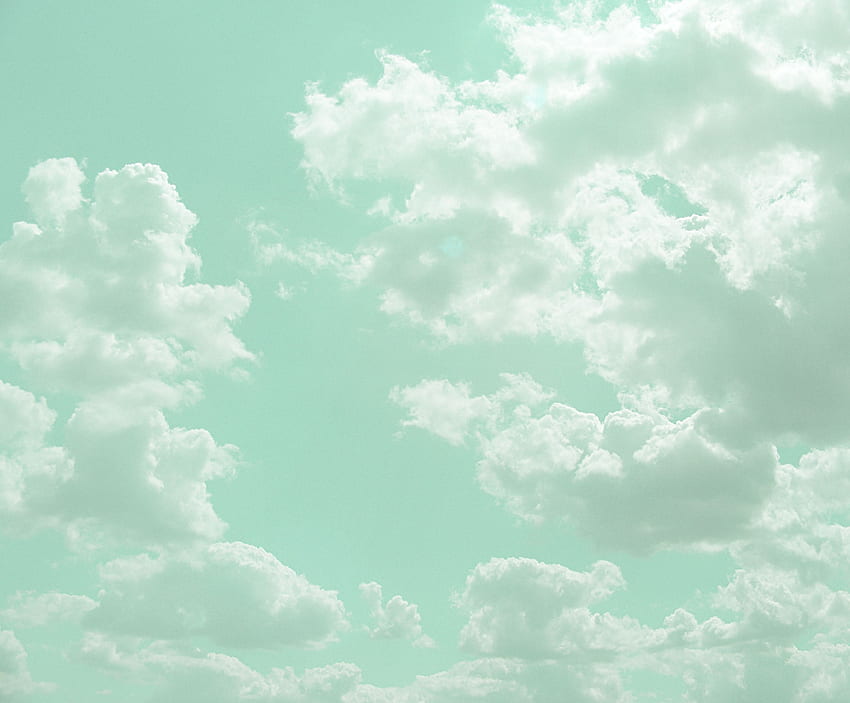Mint Green Aesthetic Top Mint Green Aesthetic [] for your , Mobile & Tablet. Explore Aesthetic Green PC . Aesthetic Green PC , Aesthetic Green, Aesthetic, Green Clouds HD wallpaper