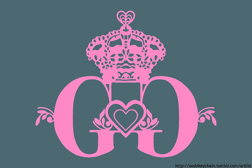 Черно лого на Snsd, лого на Girls' Generation HD тапет