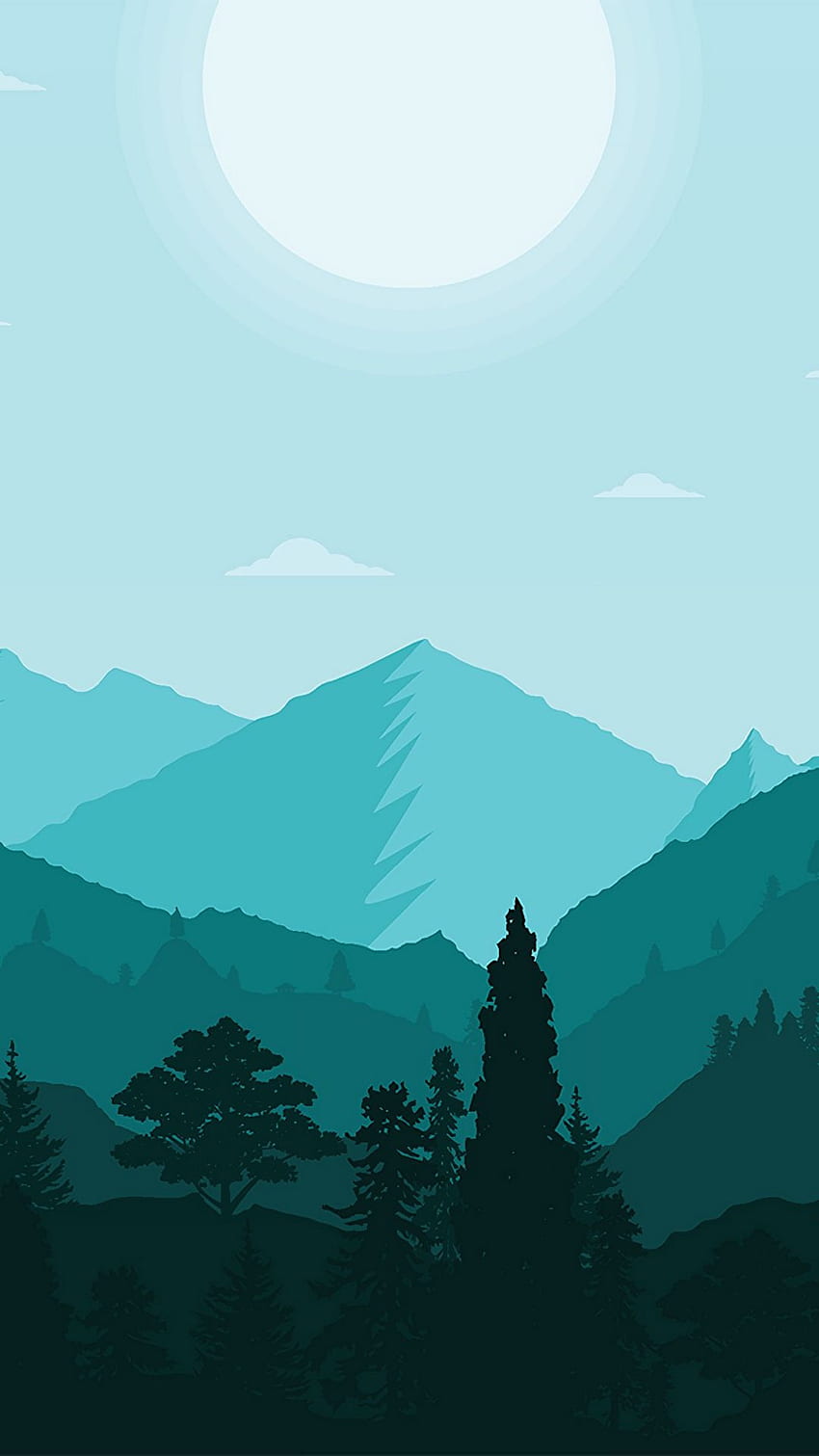 Montañas, Naturaleza, nube, cielo, Montaña, Azul, @nature, @mountain, Minimal, @blue, @minimal fondo de pantalla del teléfono