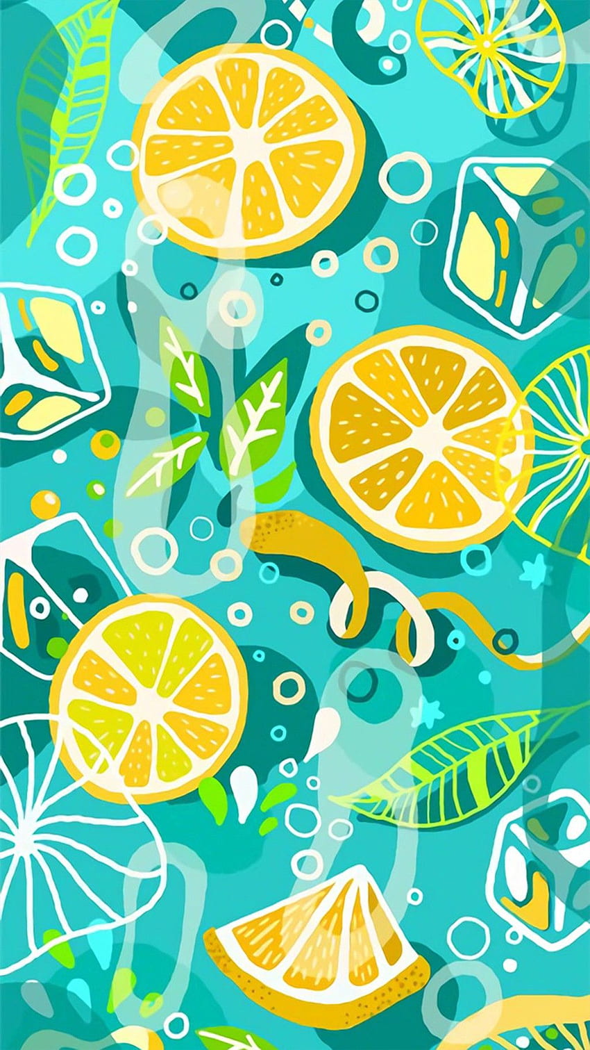 Summer Fruit Fabric Wallpaper and Home Decor  Spoonflower