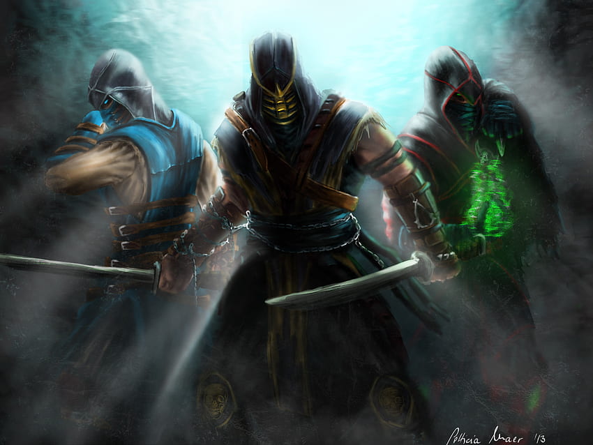 Mortal Kombat, Scorpion, Sub Zero, Ermac, Assassins . Cool HD wallpaper