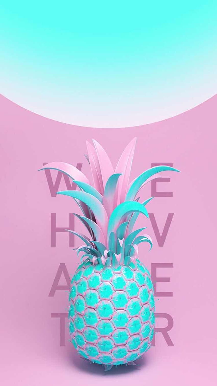 iPhone and Android : Whatever Pineapple for iPhone and Android, Pastel Pink Pineapple HD phone wallpaper