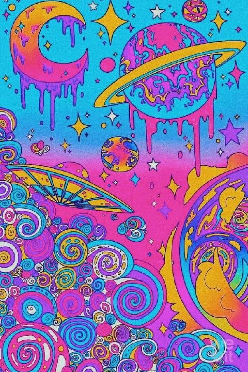 Indie Kidcore Colorful Aesthetic Wall Collage Kit 83. Etsy. Trippy, Trippy Zeichnungen, Zeichnung, Trippy Collage HD-Handy-Hintergrundbild