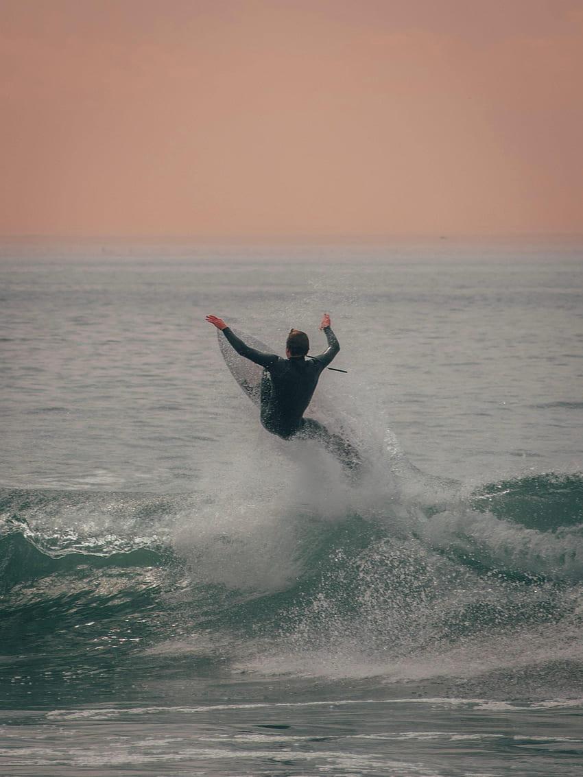 Sports, Sea, Waves, Serfing, Spray, Surfer HD phone wallpaper