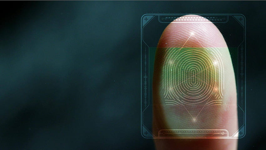 Escáner biométrico de huellas dactilares de procesamiento digital futurista Ética Shutterstock 651535666 Singularity Hub fondo de pantalla