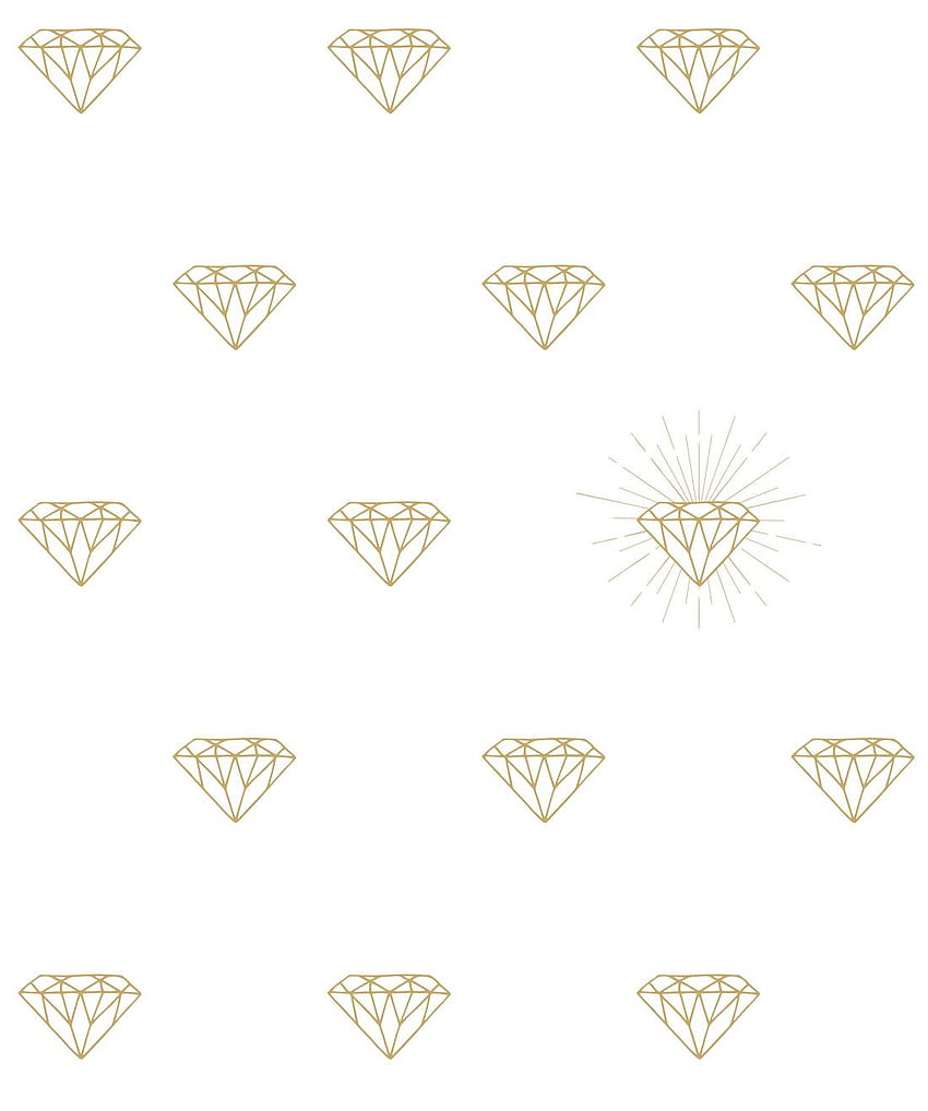 Gold Diamonds , Minimal White • Milton & King HD phone wallpaper | Pxfuel