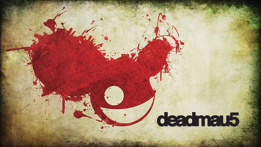 deadmau5, cool, grounge, mau5, rot HD-Hintergrundbild