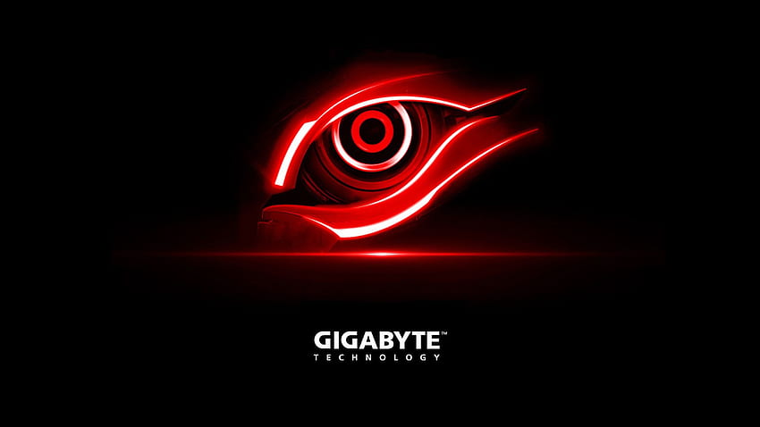 Gigabyte, Red GeForce HD wallpaper