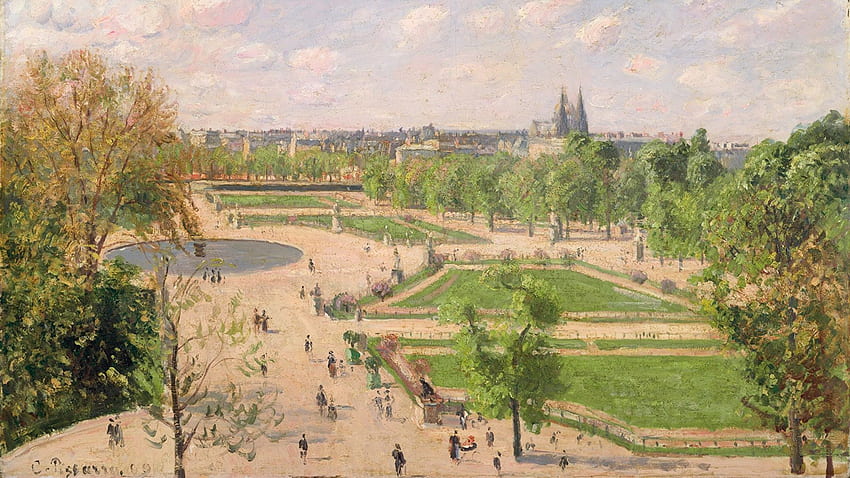 Paris France Camille Pissarro, The HD wallpaper