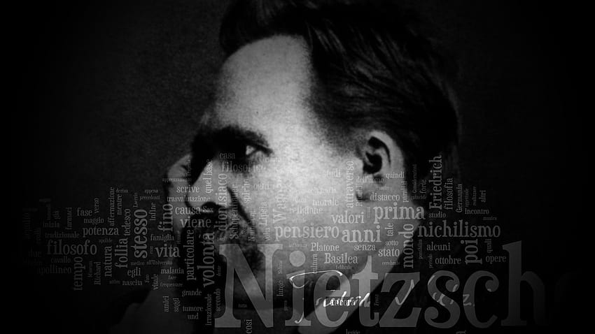 filosofia, Friedrich Nietzsche, Tipografia, Homens papel de parede HD
