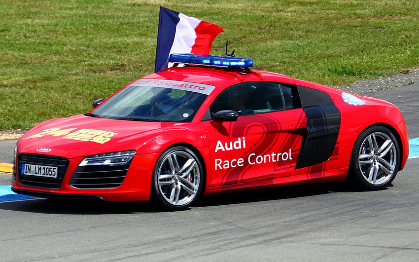 Audi R8 V10 24 Heures du Mans Safety Car (2013) and, Audi R8 Le Mans HD wallpaper