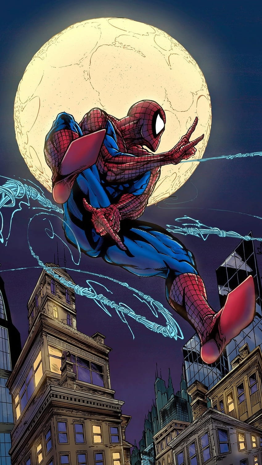 Cómic de Spiderman, Cómic de Marvel fondo de pantalla del teléfono