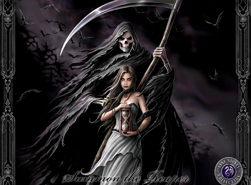 Grim Reaper Background, Cute Grim Reaper HD wallpaper
