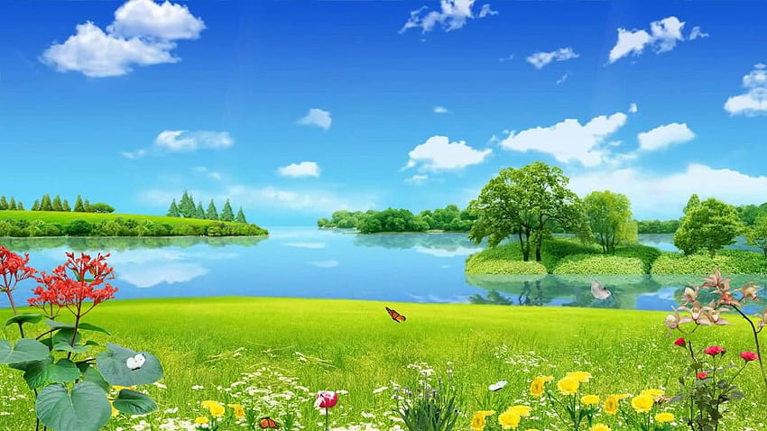 Beautiful nature animated , Animation Nature HD wallpaper