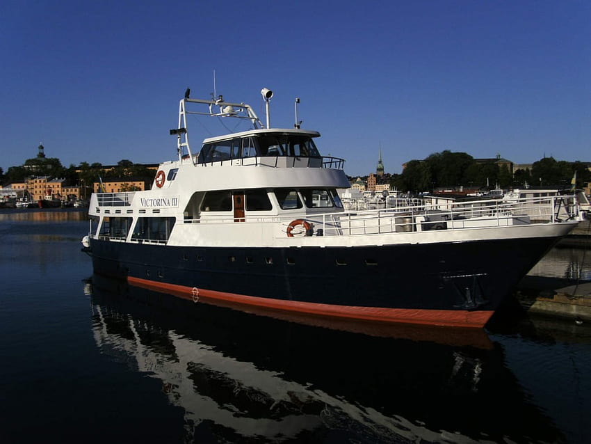 Victorina III w Sztokholmie, Sztokholm, jacht Tapeta HD