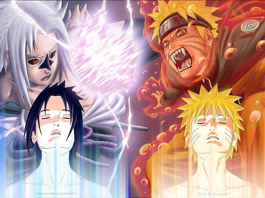 Naruto vs sasuke, Final Valley HD wallpaper