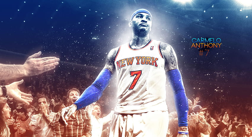 Tło Carmelo Anthony New York Knicks Tapeta HD
