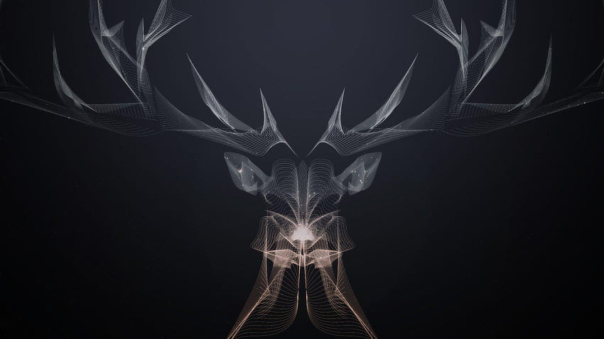 Stag, Dark Deer HD wallpaper