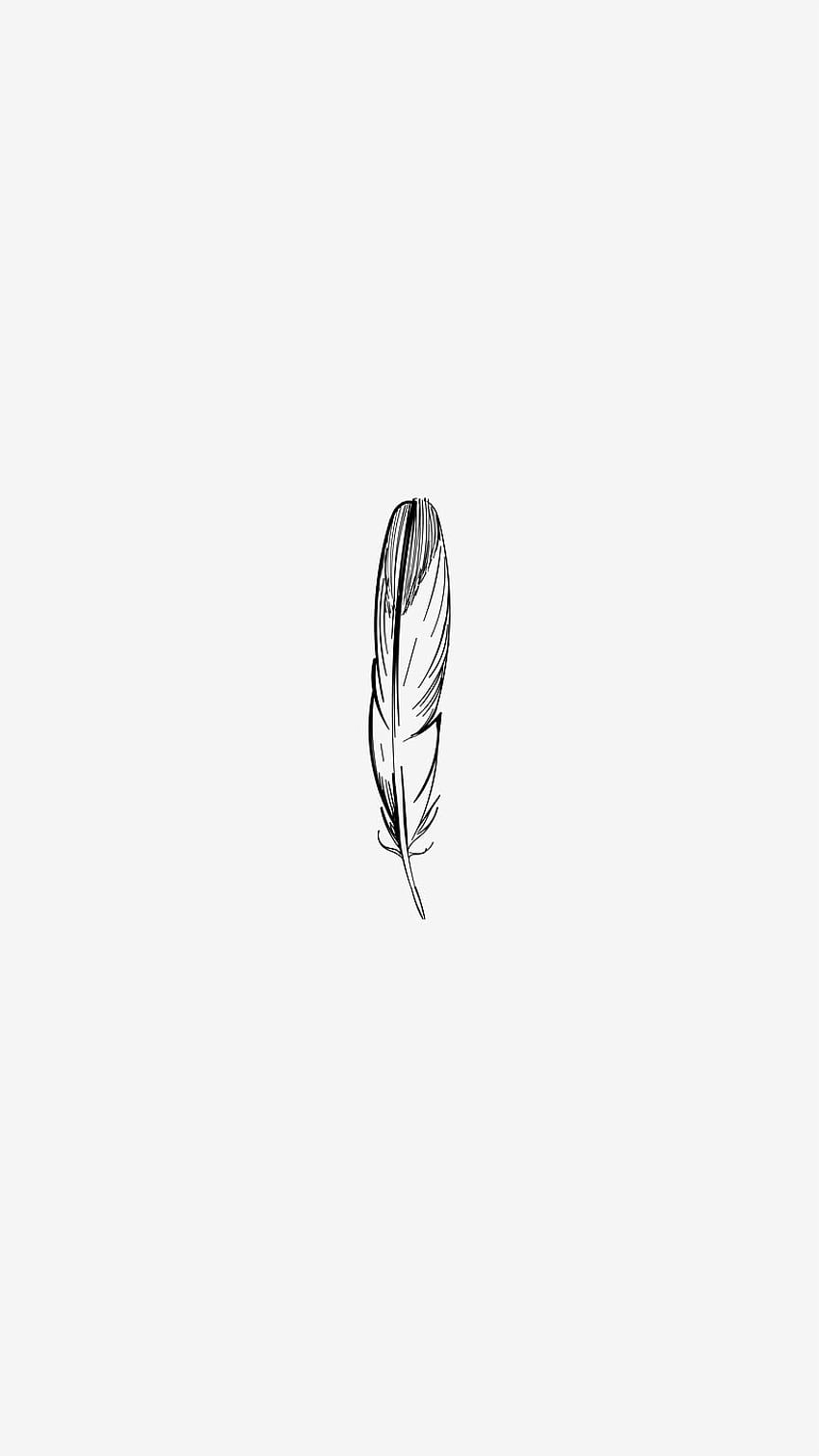 Feather . , PNG Stickers, & Background - rawpixel, Girly Feather HD phone wallpaper