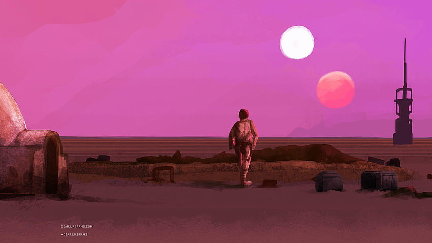 Tatooine, Rose Star Wars Fond d'écran HD
