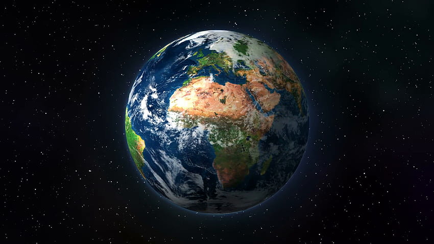 Spinnende, rotierende Erde HD-Hintergrundbild