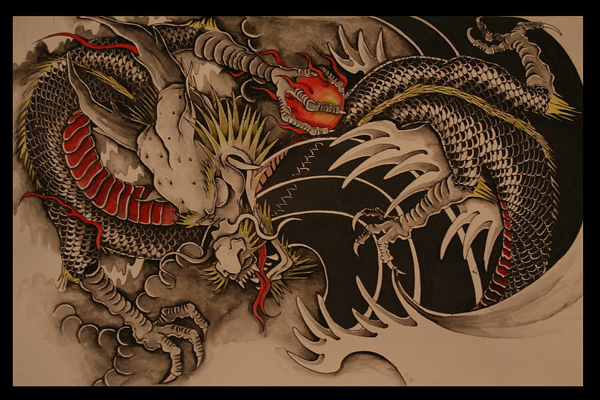 Chinese Dragon , Japanese Tattoo HD wallpaper