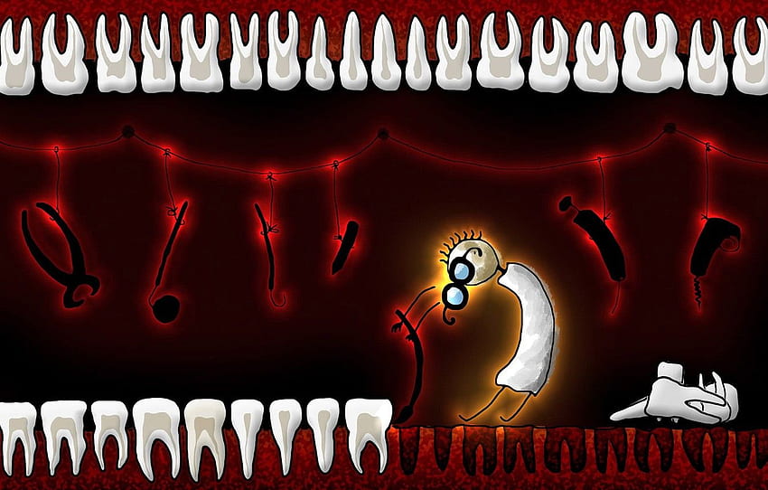 humor, zęby, dentysta dla , sekcja стиль, Dental Tapeta HD