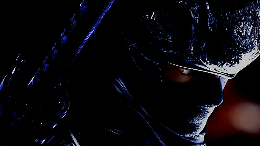 Dark Ryu Hayabusa, mirada mala, ninja, intimidante, ryu hayabusa, oscuro fondo de pantalla