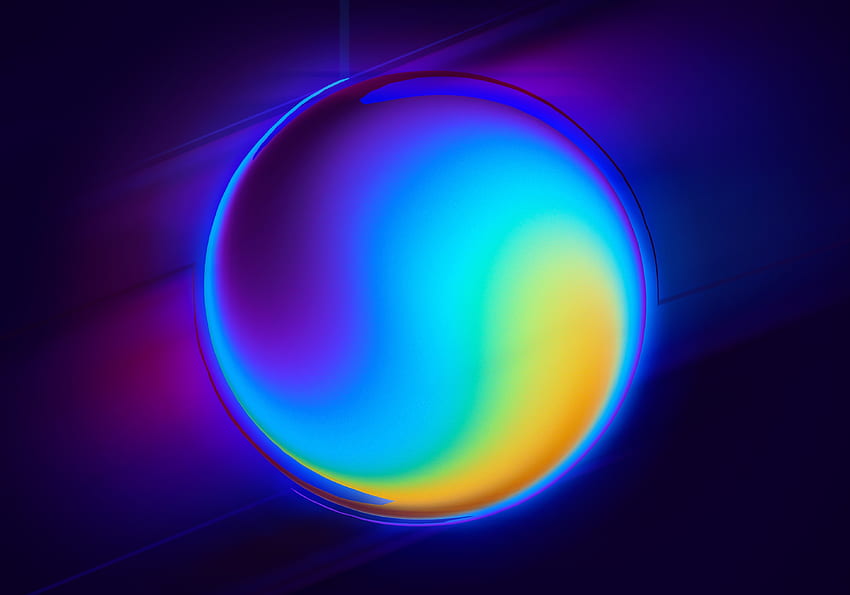 Circle, Sphere, Gaussian Blur, Gradient - Maiden, Blurred Gradient Wallpaper HD