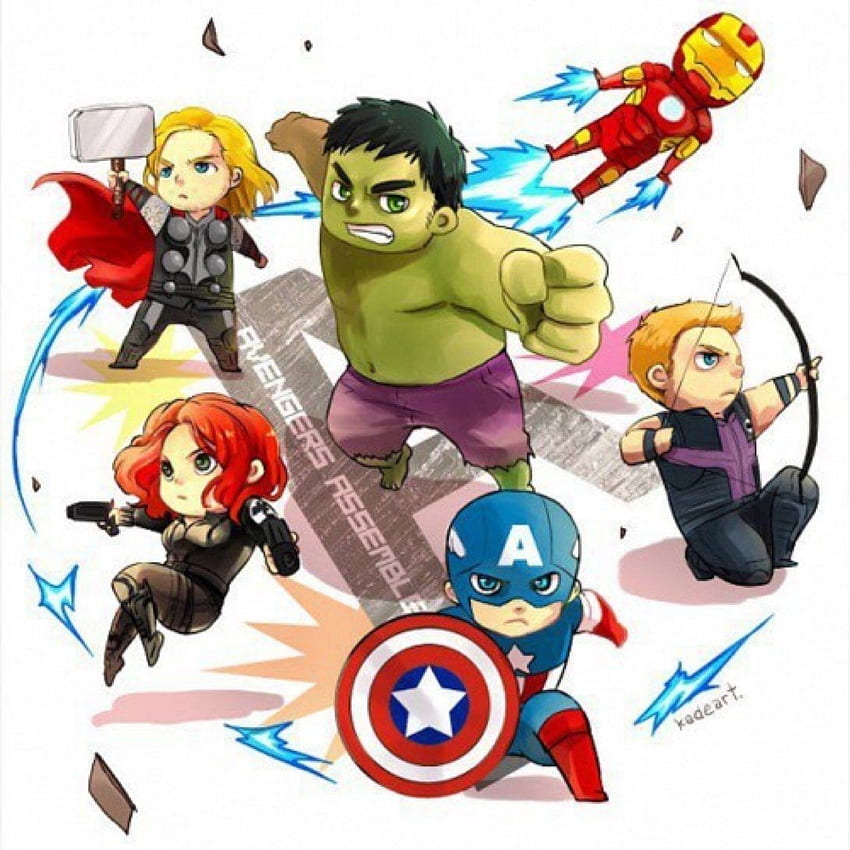 Kreskówka clipart Avengers, Kreskówka Avengers Transparent, Baby Avengers Tapeta na telefon HD