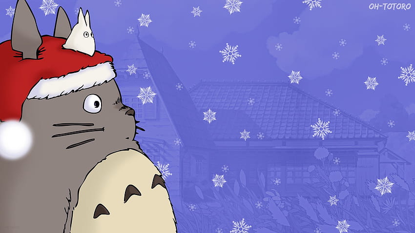 (1920×1080). Studio ghibli, Anime Christmas, Ghibli, Christmas Totoro วอลล์เปเปอร์ HD