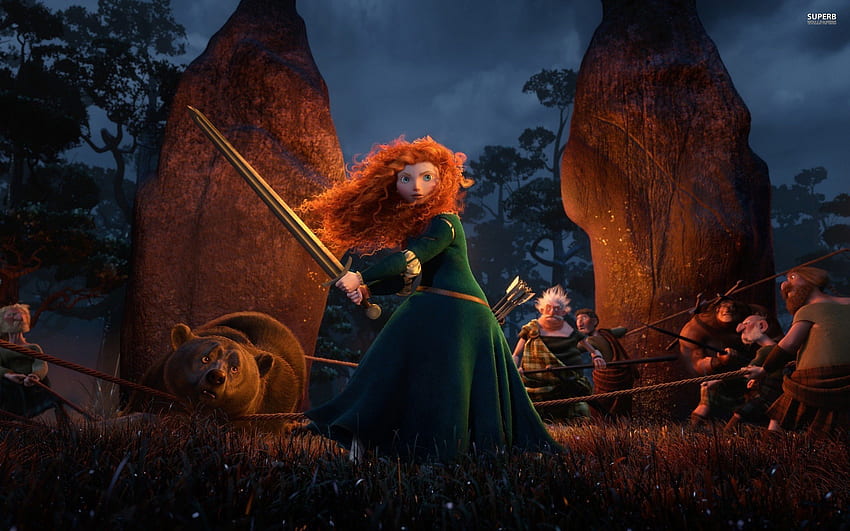 Disney Brave background, Princess Merida HD wallpaper