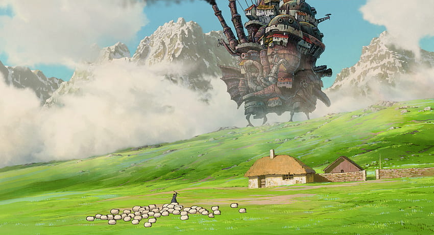 미야자키 하야오, 스튜디오 지브리, 일본 애니메이션, 하울의 움직이는 성, 지브리 듀얼 HD 월페이퍼