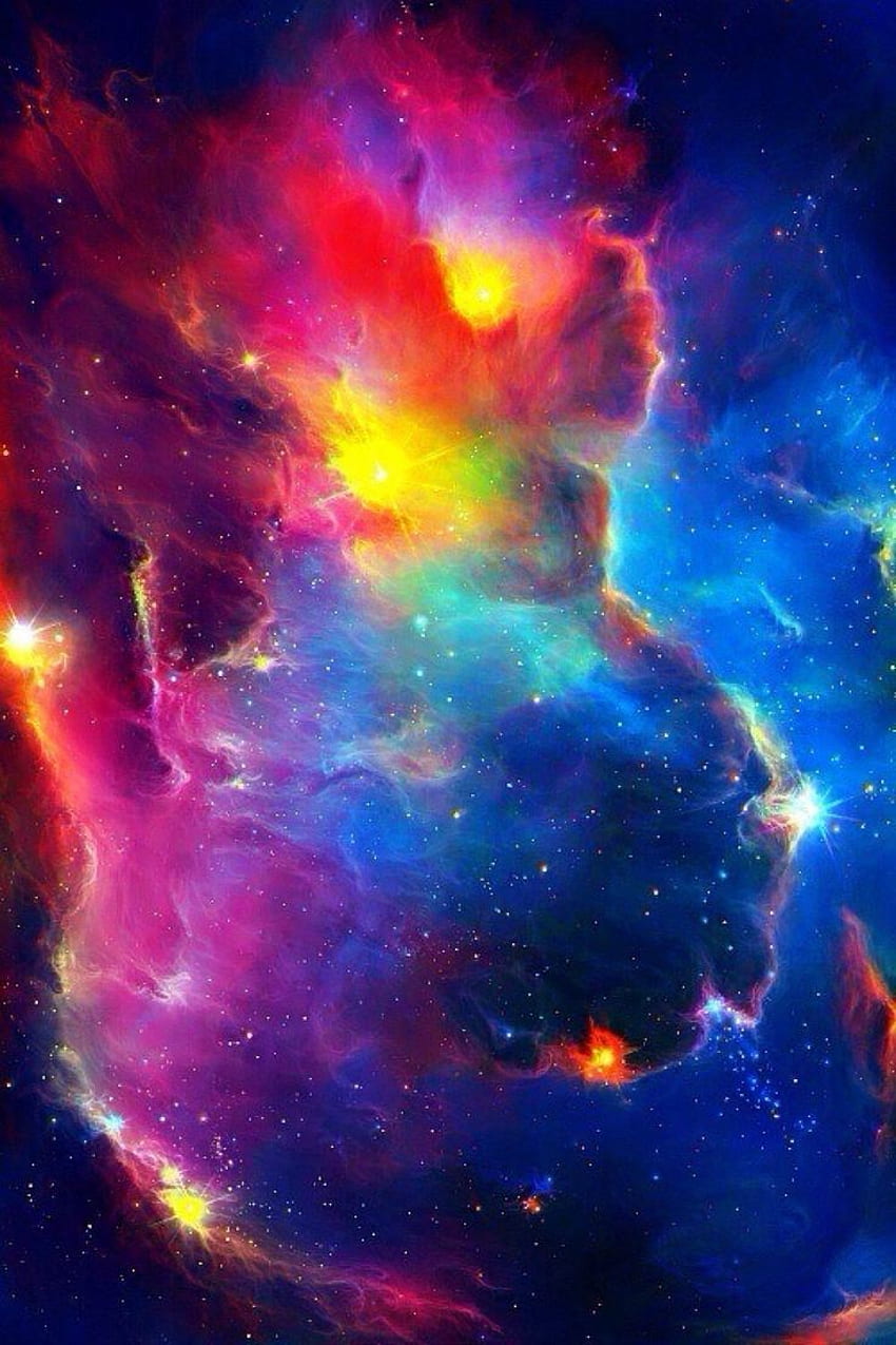 Rainbow Nebula Galaxy Background - s sur l'espace. Espace iphone , Nébuleuse, Astronomie, Rainbow Planet Fond d'écran de téléphone HD