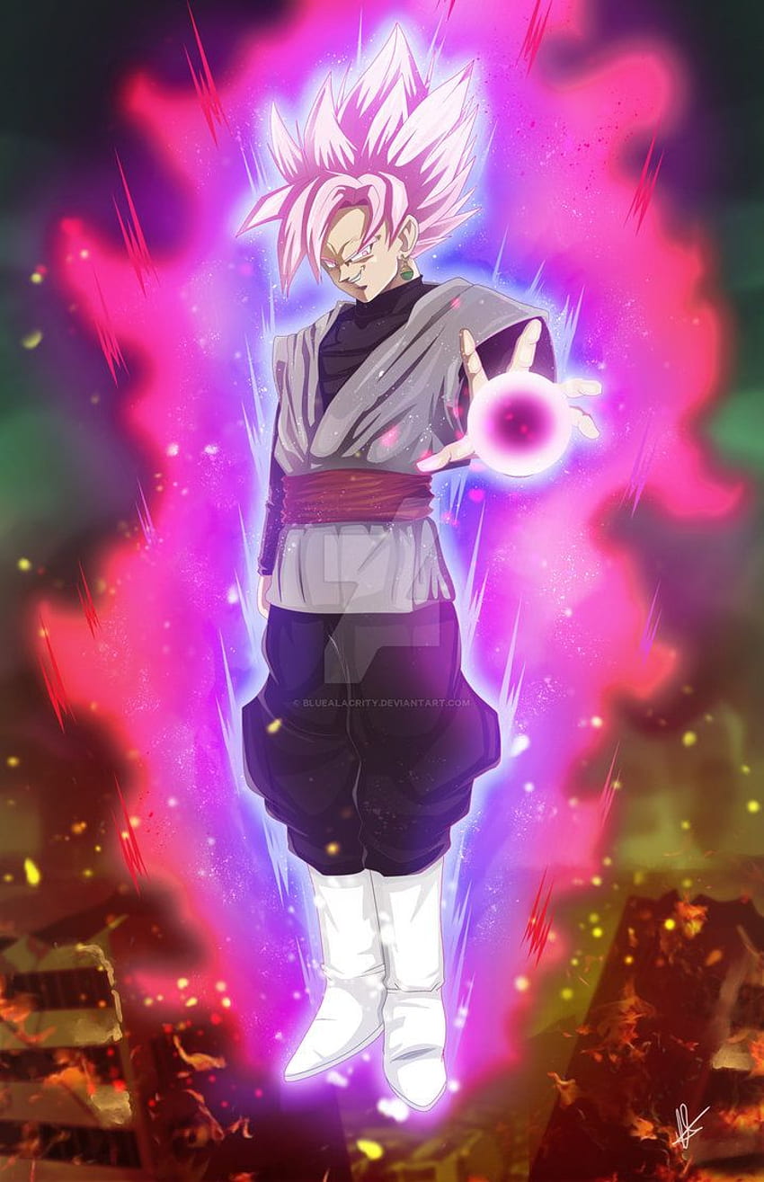 Black Goku Super Saiyajin Rose (), Black Goku SSJ fondo de pantalla del teléfono