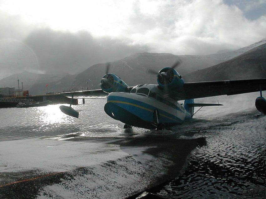 Wasserflugzeug . HD-Hintergrundbild