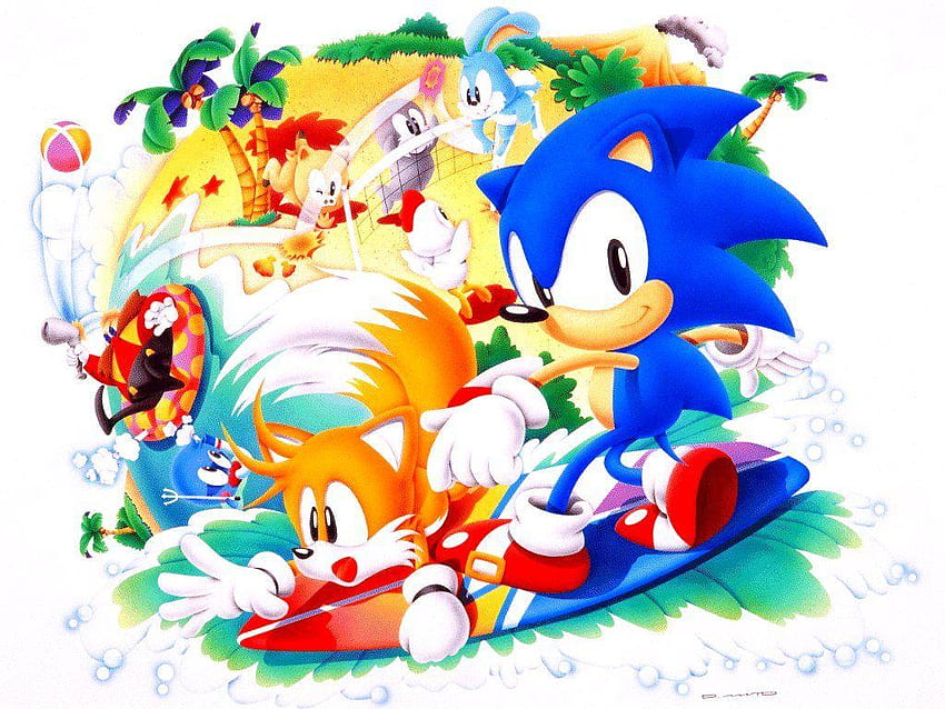 Classic Sonic Christmas, Cute Sonic HD wallpaper