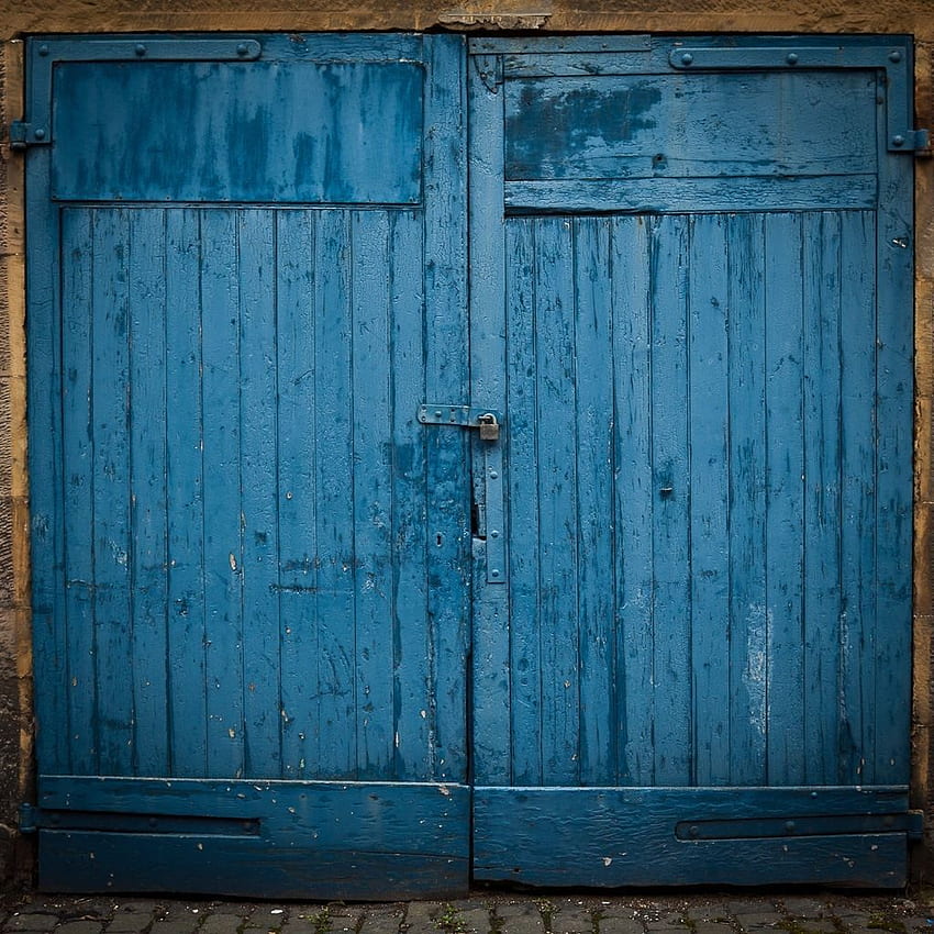 青いドア。 ブルードア iPad HD電話の壁紙