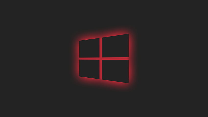 Ordinateur portable Windows 10 Logo Red Neon Full, Hi Tech, et Background Den Fond d'écran HD