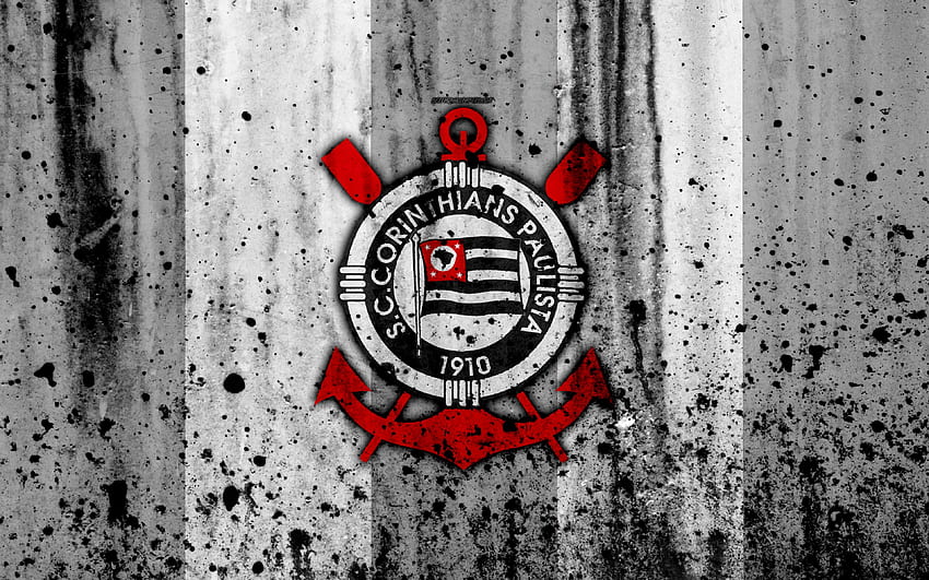 FC Corinthians, , grunge, Brasileiro papel de parede HD